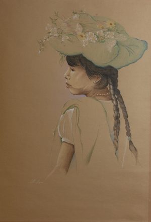 Mexican Girl with Braids